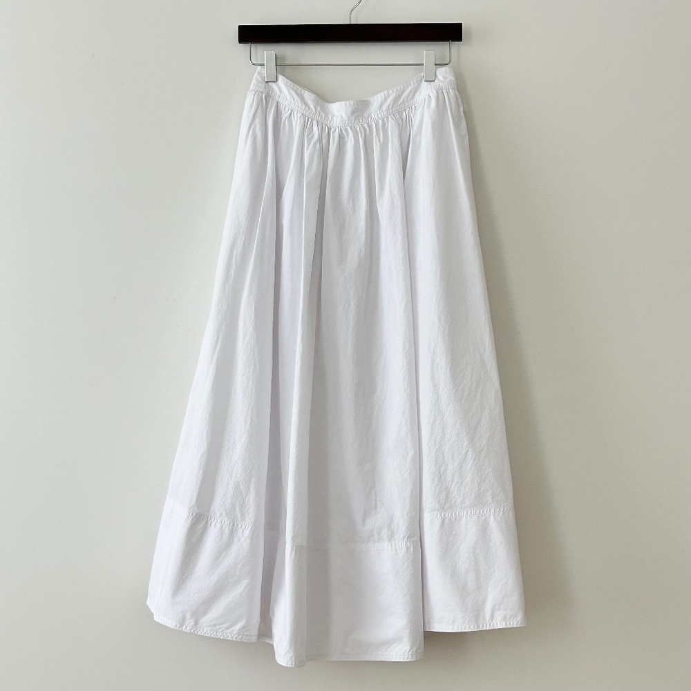 Banana Republic White Maxi Skirt